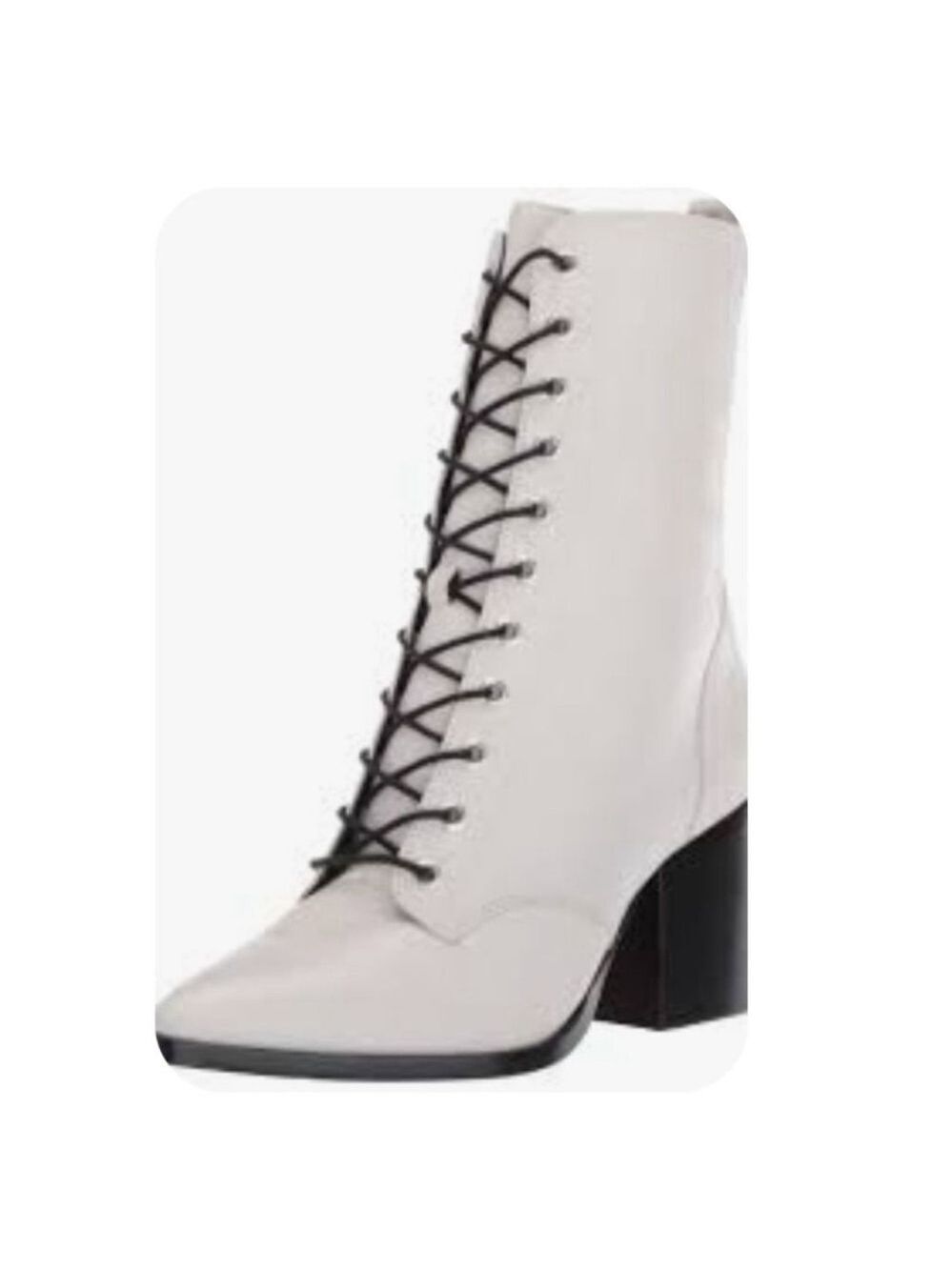 Schutz Paige Lace Up Leather Boots Size 11B